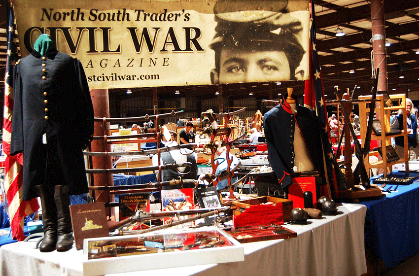 North South Trader Civil War Magazine Booth Display