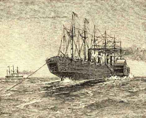 The Great Eastern Laying the Atlantic Cable
