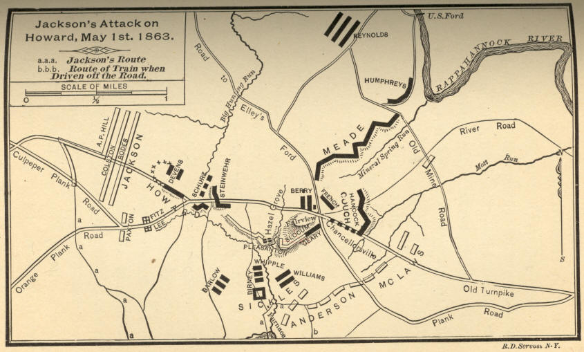 Jacksons Attack on Howard, May 1st, 1863