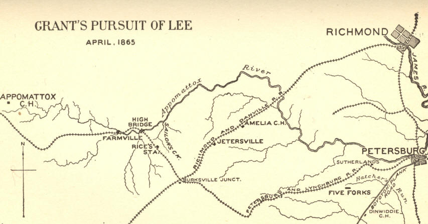 Grants Pursuit of Lee; April, 1865