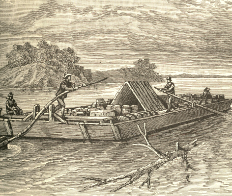 An Ohio River Flat-Boat