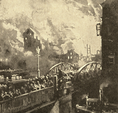 A Scene during the Chicago Fire