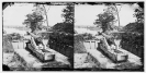 Dutch Gap Canal, James River, Virginia. Confederate battery on James River above Dutch Gap Canal