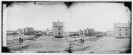 Culpeper Court House, Virginia. View near depot showing locomotive on Orange & Alexandria Railroad