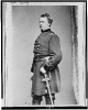 Maj. General Joseph Hooker, three-quarter length portrait, standing, facing left, left hand on sword